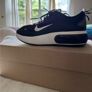 Nike Black and White Air Max Shoes